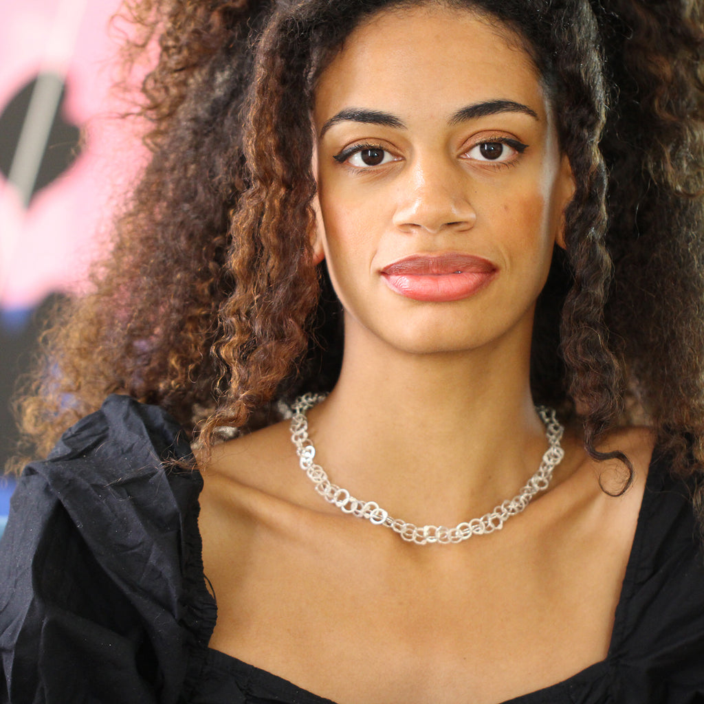 Erik Urbschat - Sterling Silver Queue GS Necklace - DESIGNYARD, Dublin Ireland.