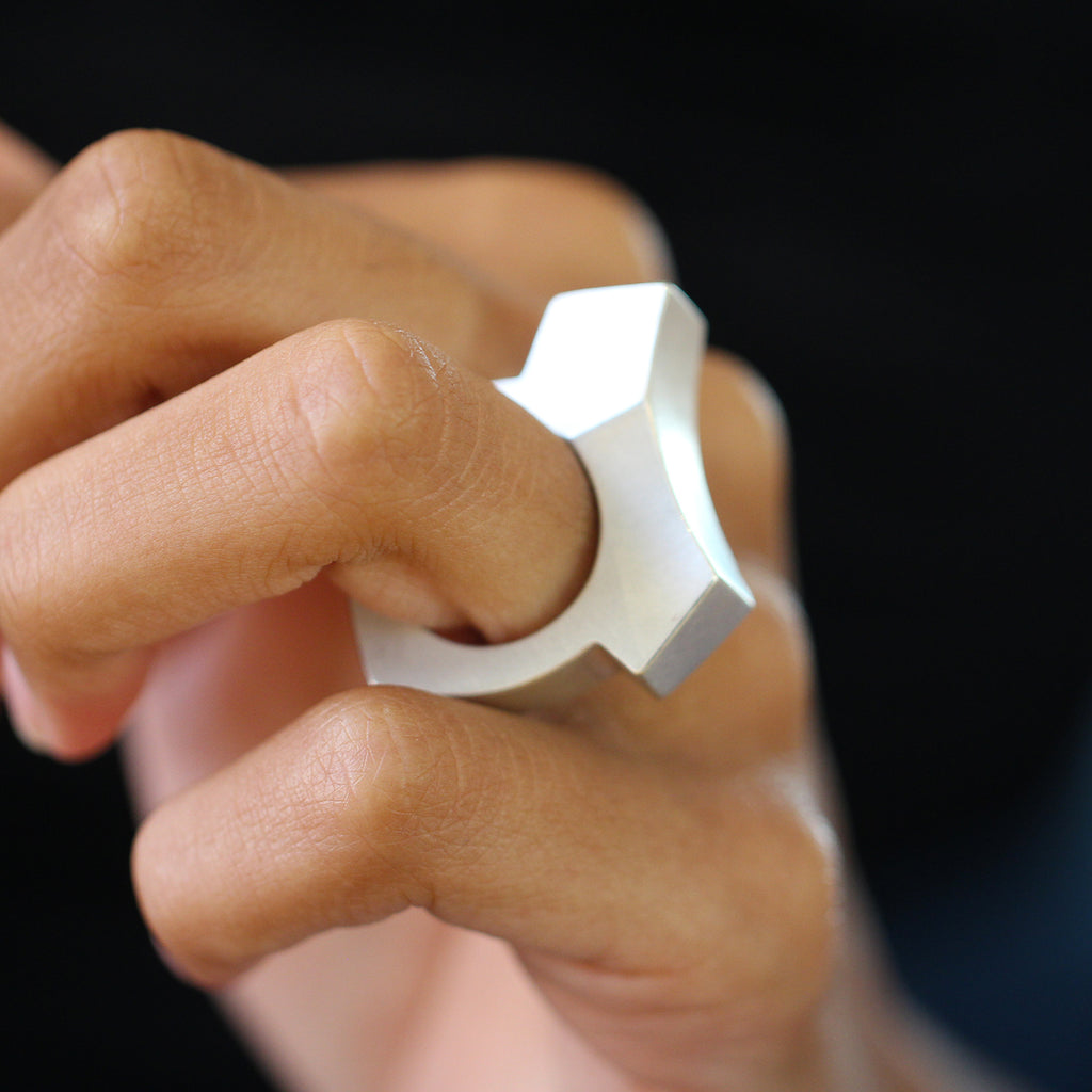 Erik Urbschat - Sterling Silver Klotz 5 Ring - DESIGNYARD, Dublin Ireland.