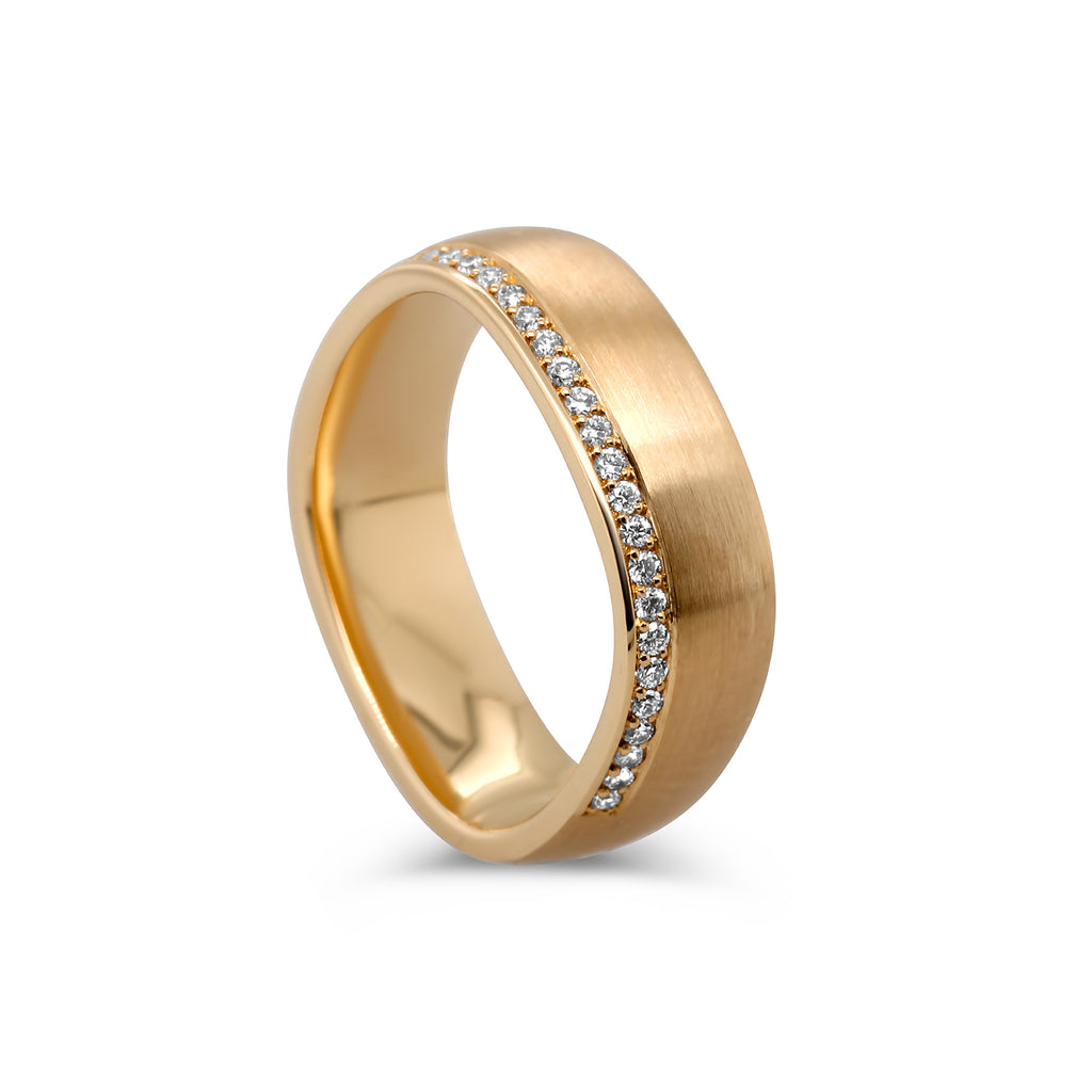 Henrich &amp; Denzel - 18k Rose Gold Forma Soft Diamond Ring - DESIGNYARD, Dublin Ireland.