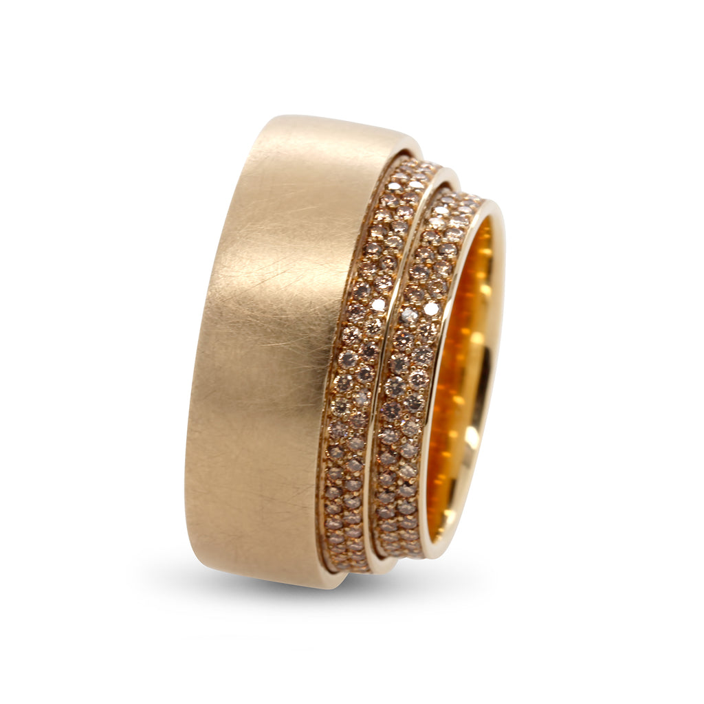 Henrich &amp; Denzel - 18k Rose Gold Tenda Diamond Ring - DESIGNYARD, Dublin Ireland.