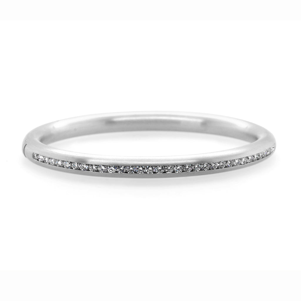 Henrich &amp; Denzel - Platinum Favorita Diamond Bangle - DESIGNYARD, Dublin Ireland.