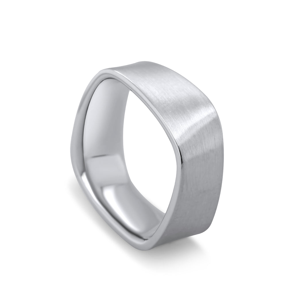 Henrich &amp; Denzel - Platinum Torsione Wedding Ring - DESIGNYARD, Dublin Ireland.