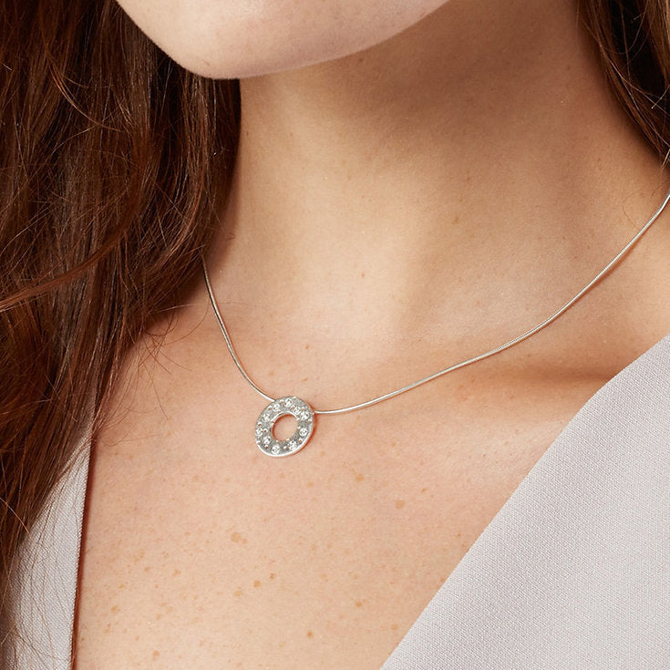 Kate Smith - Sterling Silver Diamond Polo Necklace - DESIGNYARD, Dublin Ireland.