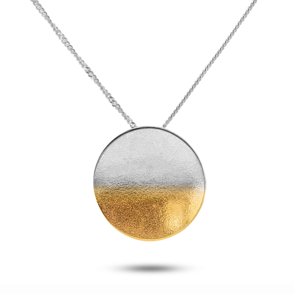 Kokkino - Electra Large 24k Yellow Gold Plated Silver Necklace - DESIGNYARD, Dublin Ireland.