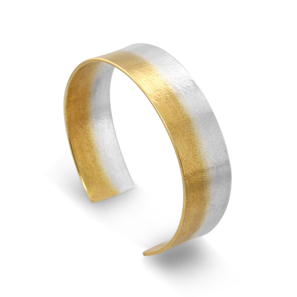 Photograph 1 of Kokkino's Contemporary Electra Slim Yellow Gold Silver Bracelet. Available on DESIGNYARD.com and in our Jewellery Shop Dublin, Ireland. Free Worldwide Shipping with DHL.