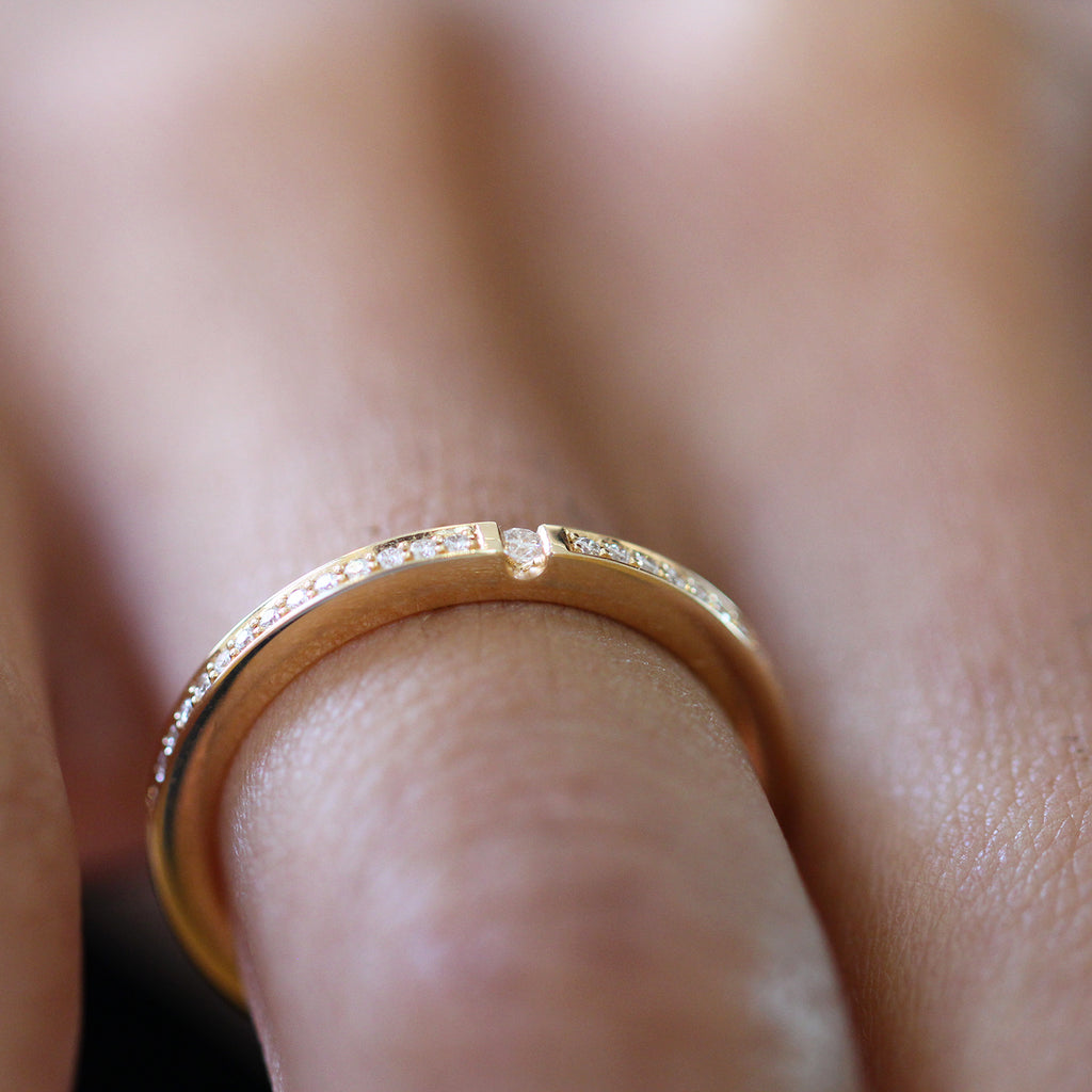 Meister - 18k Rose Gold Diamond Ring - DESIGNYARD, Dublin Ireland.