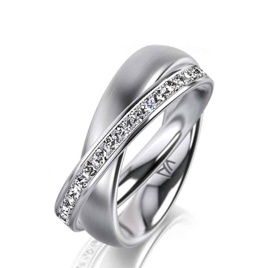 18k White Gold Ladies Wedding Ring WR2028, Dublin, Ireland
