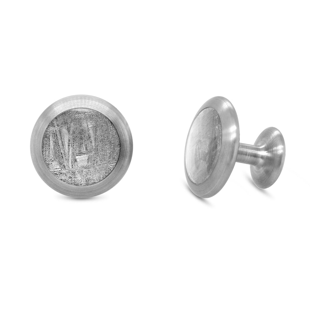 Meister - Titanium Meteorite Cufflinks - DESIGNYARD, Dublin Ireland.