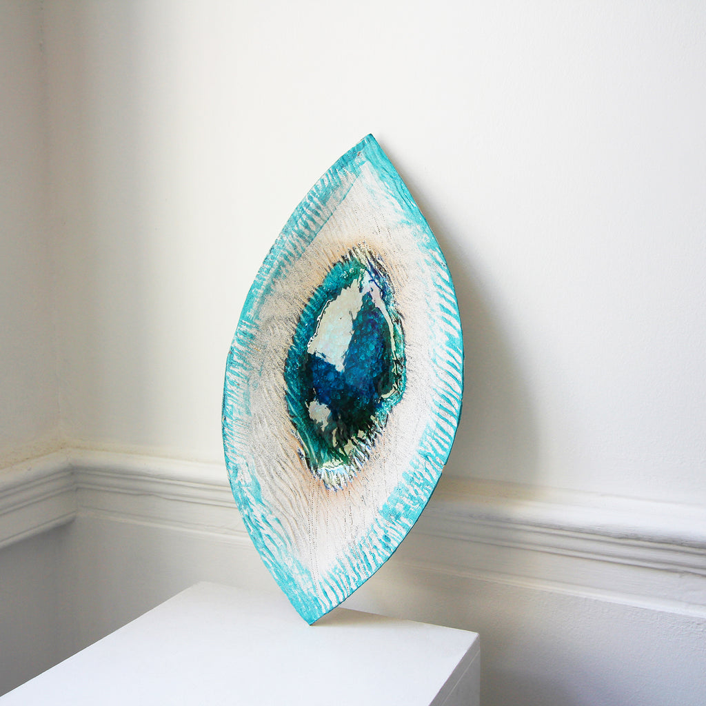 Michele Hannan - Ceramic Leaf Large Wall Plate - DESIGNYARD, Dublin Ireland.