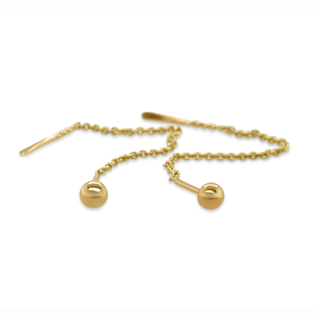 Neeltje Huddleston Slater - 14k Yellow Gold Bead Earring - DESIGNYARD, Dublin Ireland.