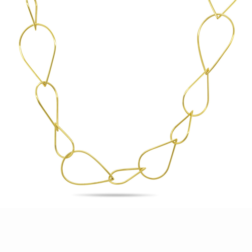 Nicole Van Der Wolf - 14k Yellow Gold Splash Necklace - DESIGNYARD, Dublin Ireland.