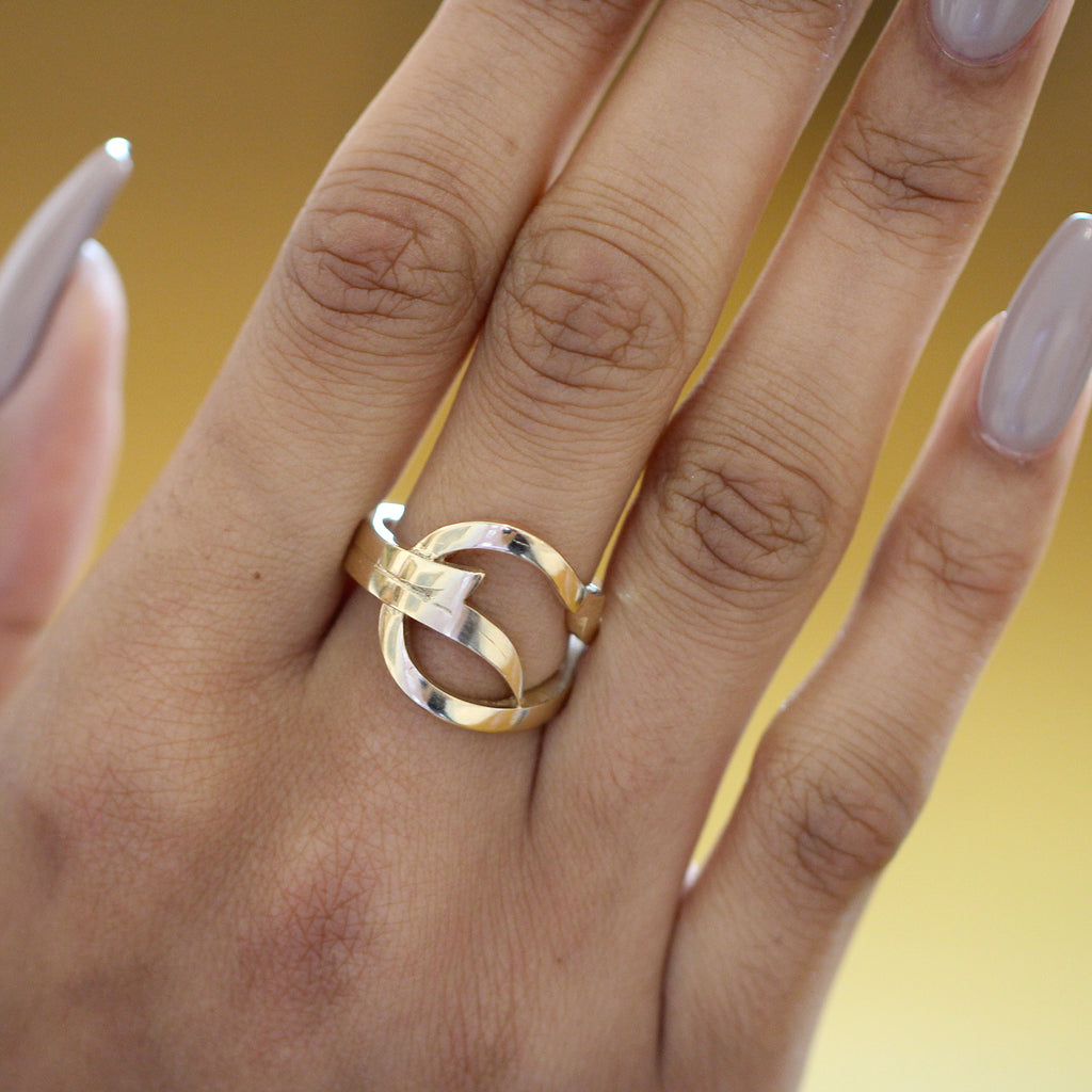 Nicole Van Der Wolf - 14k Yellow Gold Wing Ring - DESIGNYARD, Dublin Ireland.