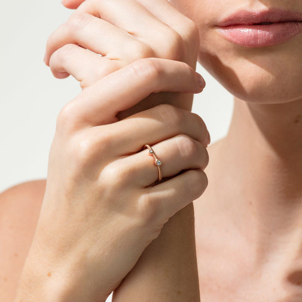 Niessing - 18k Rose Gold Artist Ring - DESIGNYARD, Dublin Ireland.