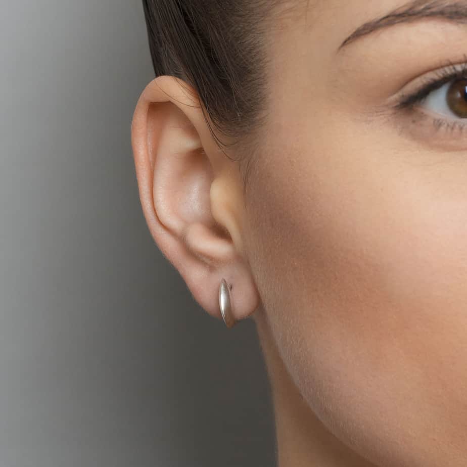 Paul Finch - Sterling Silver Shell Earrings - DESIGNYARD, Dublin Ireland.