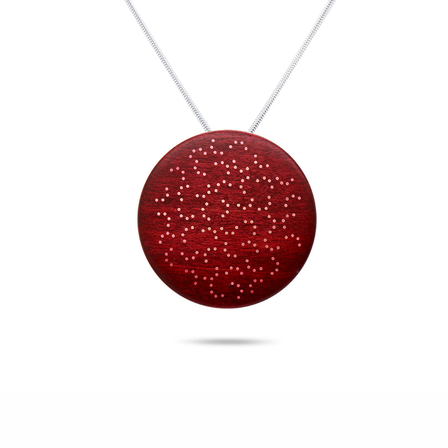 Roger Bennett - Sterling Silver Maple Enigma Inlaid Pendant - DESIGNYARD, Dublin Ireland.