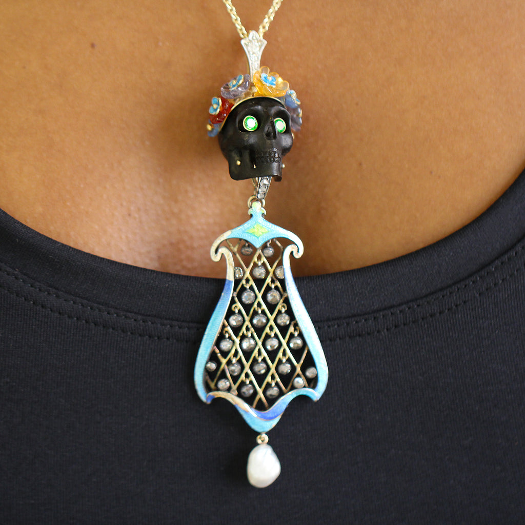 Sam Lafford - Frida Rodgerette Kahlo Necklace - DESIGNYARD, Dublin Ireland.