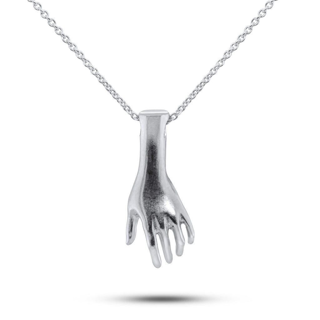 Sam Lafford - Sterling Silver Helping Hand Necklace - DESIGNYARD, Dublin Ireland.