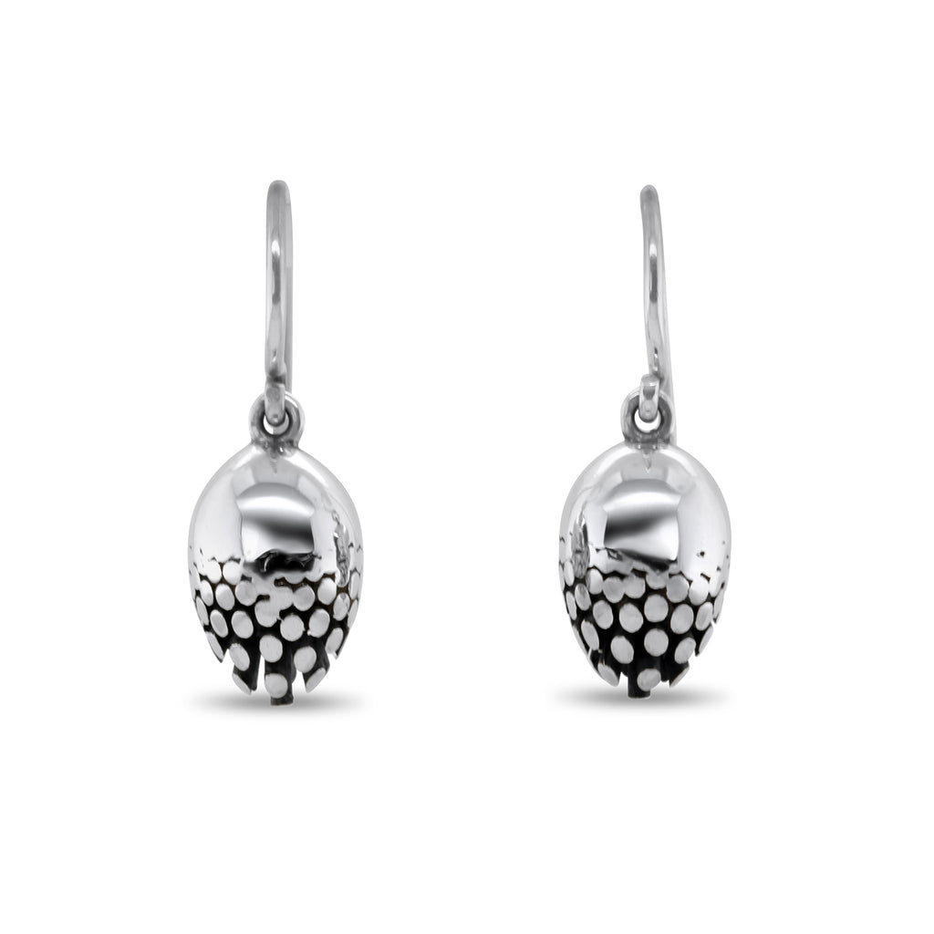 Photograph 1 of Sarah Herriot's Contemporary Silver Oxidised Manhattan Statement Earrings. Available on DESIGNYARD.com and in our Jewellery Shop Dublin, Ireland. Free Worldwide Shipping with DHL.