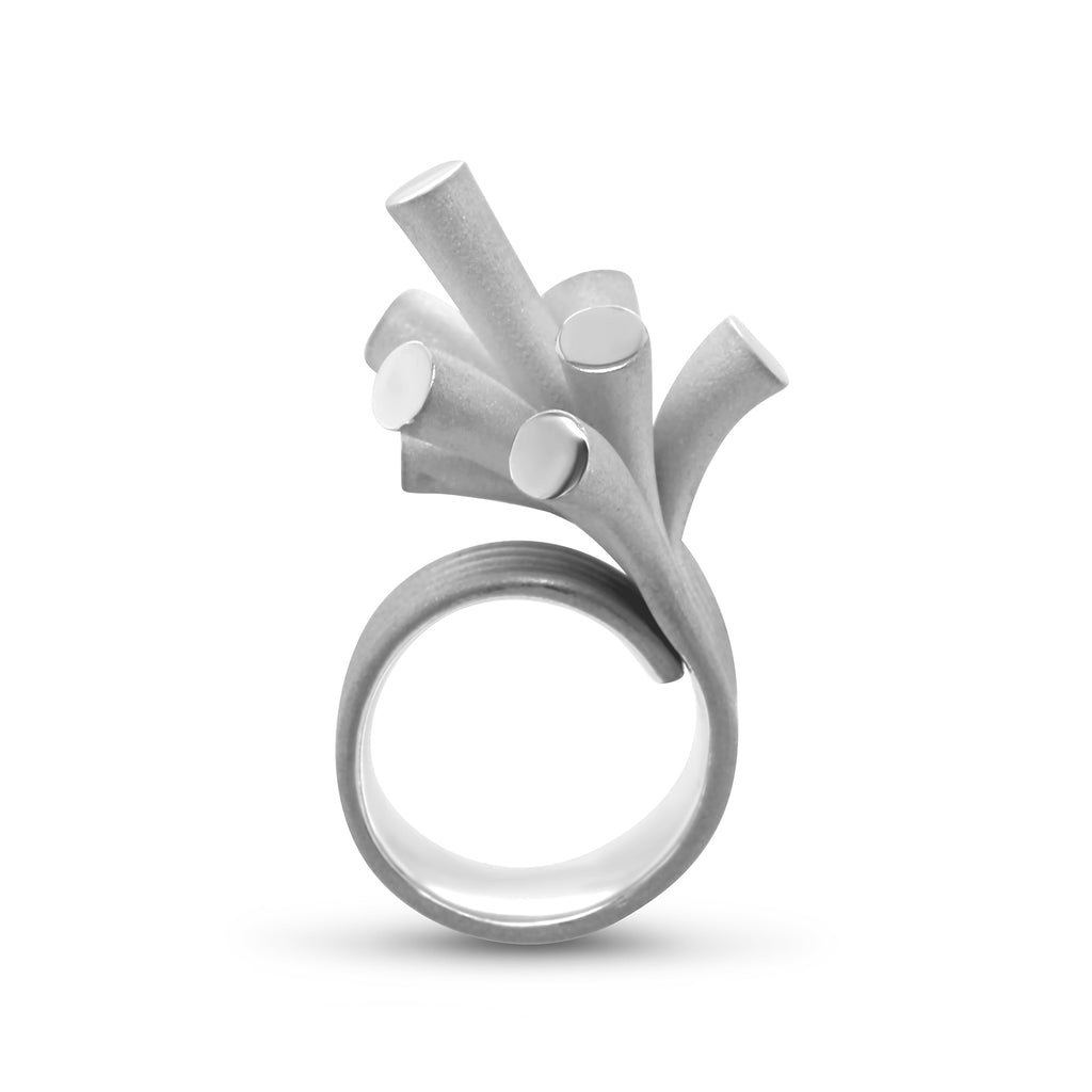 Sarah Herriot - Sterling Silver Splash Ring - DESIGNYARD, Dublin Ireland.