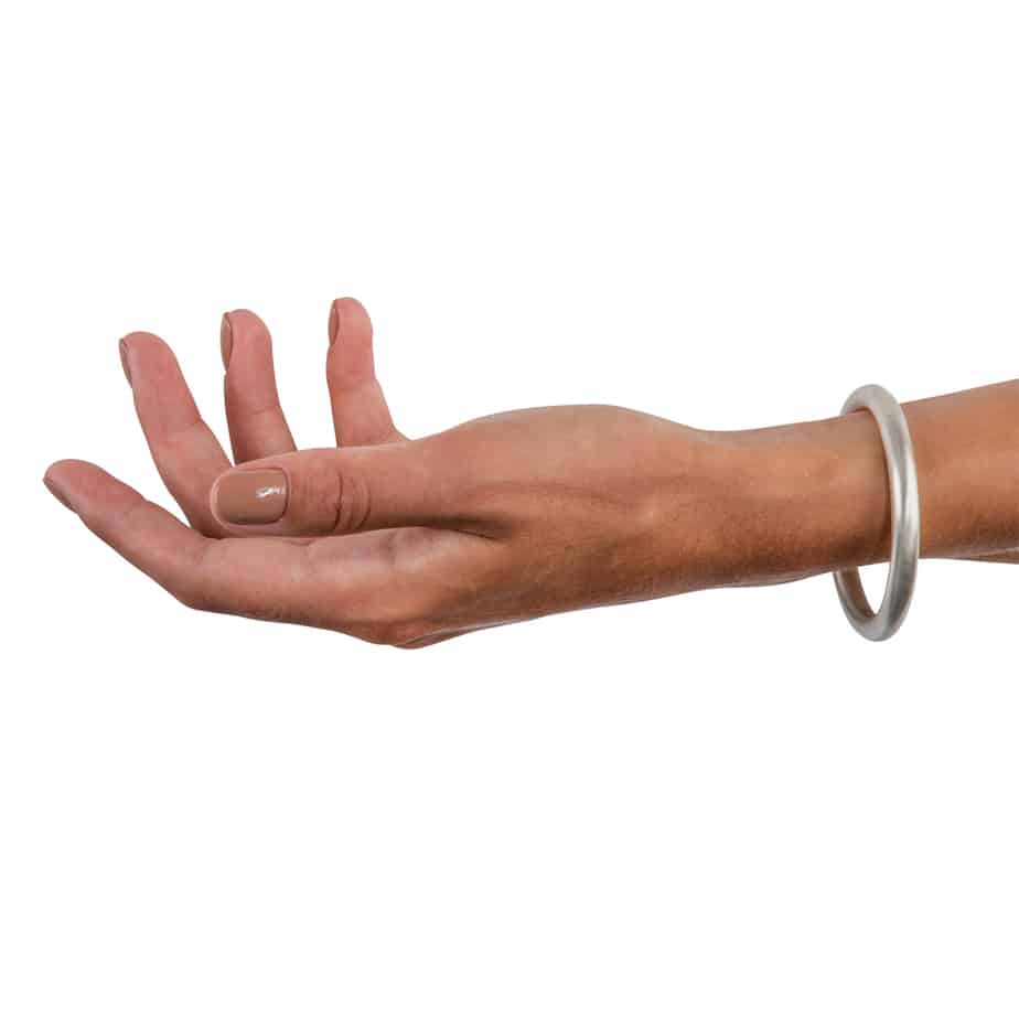 Sarah Herriot - Sterling Silver Round Tension Bangle - DESIGNYARD, Dublin Ireland.