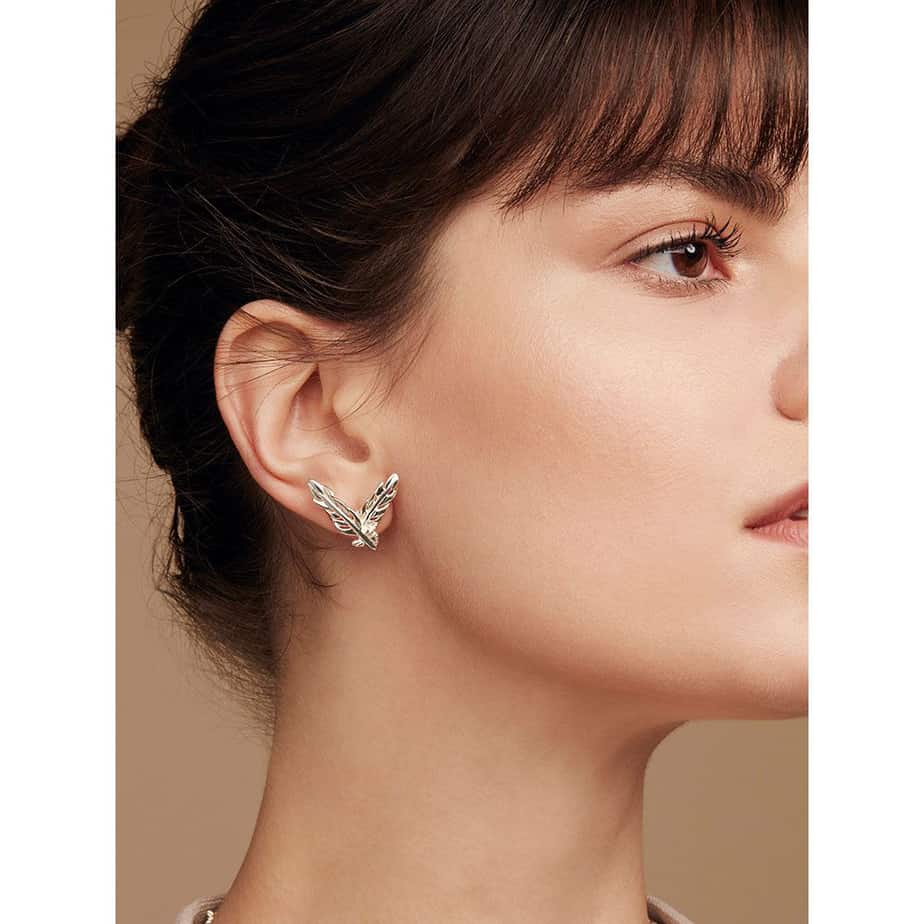 Simon Harrison - Sterling Silver Daedalus Stud Earring - DESIGNYARD, Dublin Ireland.