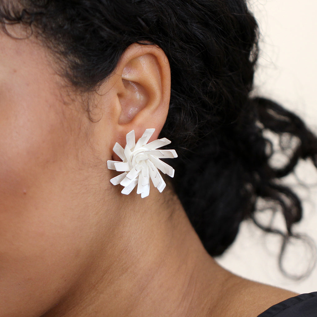 Sophia Epp - Sterling Silver Wirbel Earrings - DESIGNYARD, Dublin Ireland.