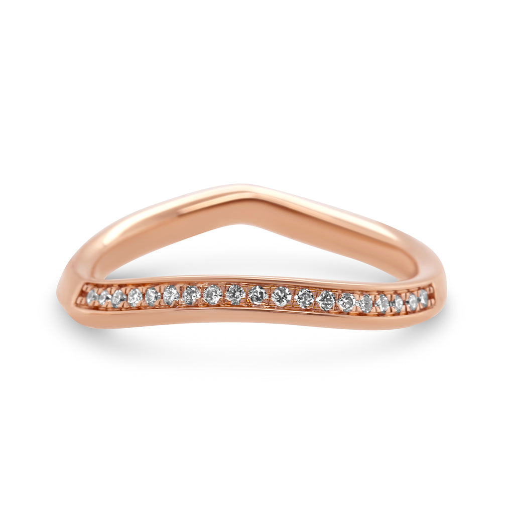 Tomasz Donocik - 18k Rose Gold Lily Pad Diamond Wedding Ring - DESIGNYARD, Dublin Ireland.