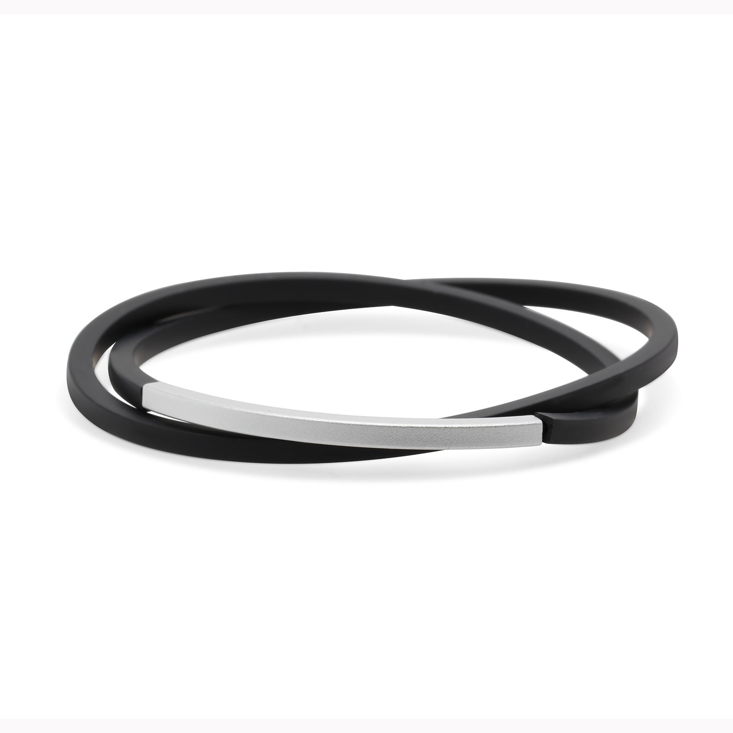 Rubber outlet bracelet black