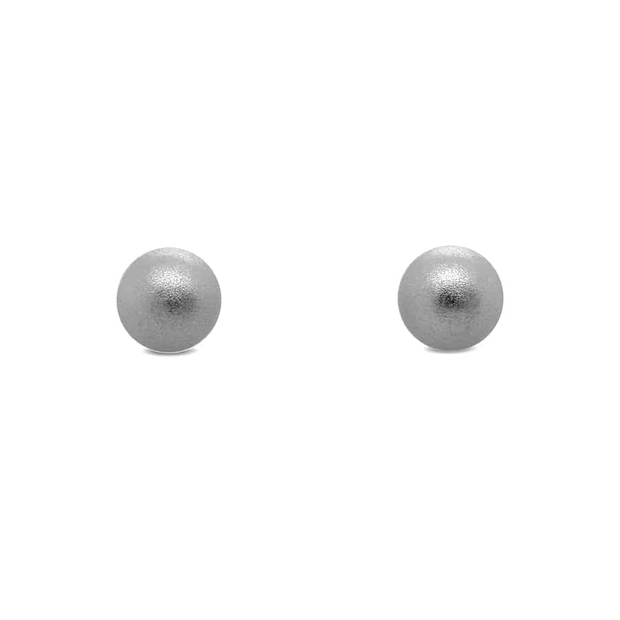 Ursula Muller - Silver Steel Aluminium Stud Earrings - DESIGNYARD, Dublin Ireland.